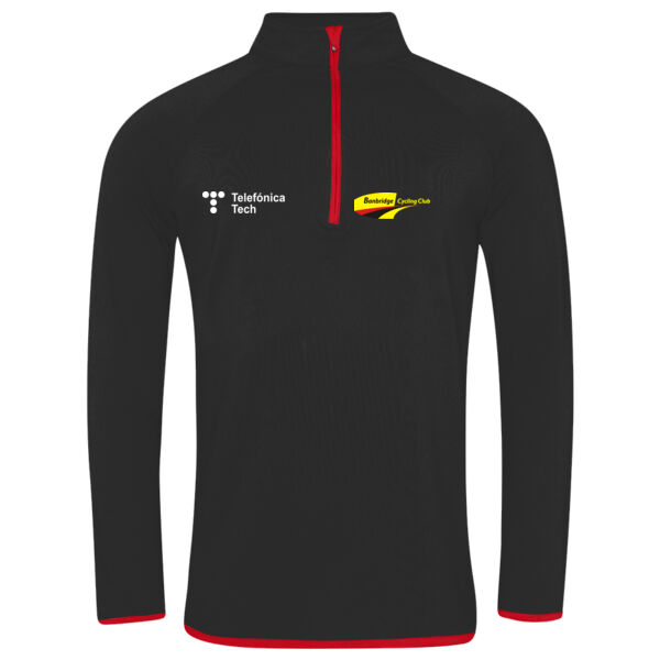 Branded Zip Neck Top Thumbnail